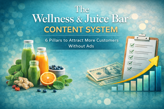 Wellness - JuiceBar Content System - attract more clients without paying for ads