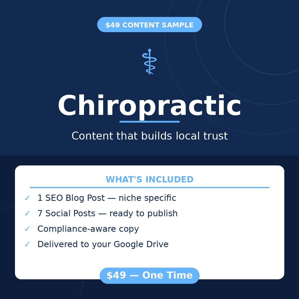 Chiropractic Content Starter — Done-For-You Sample Blog & Social Posts
