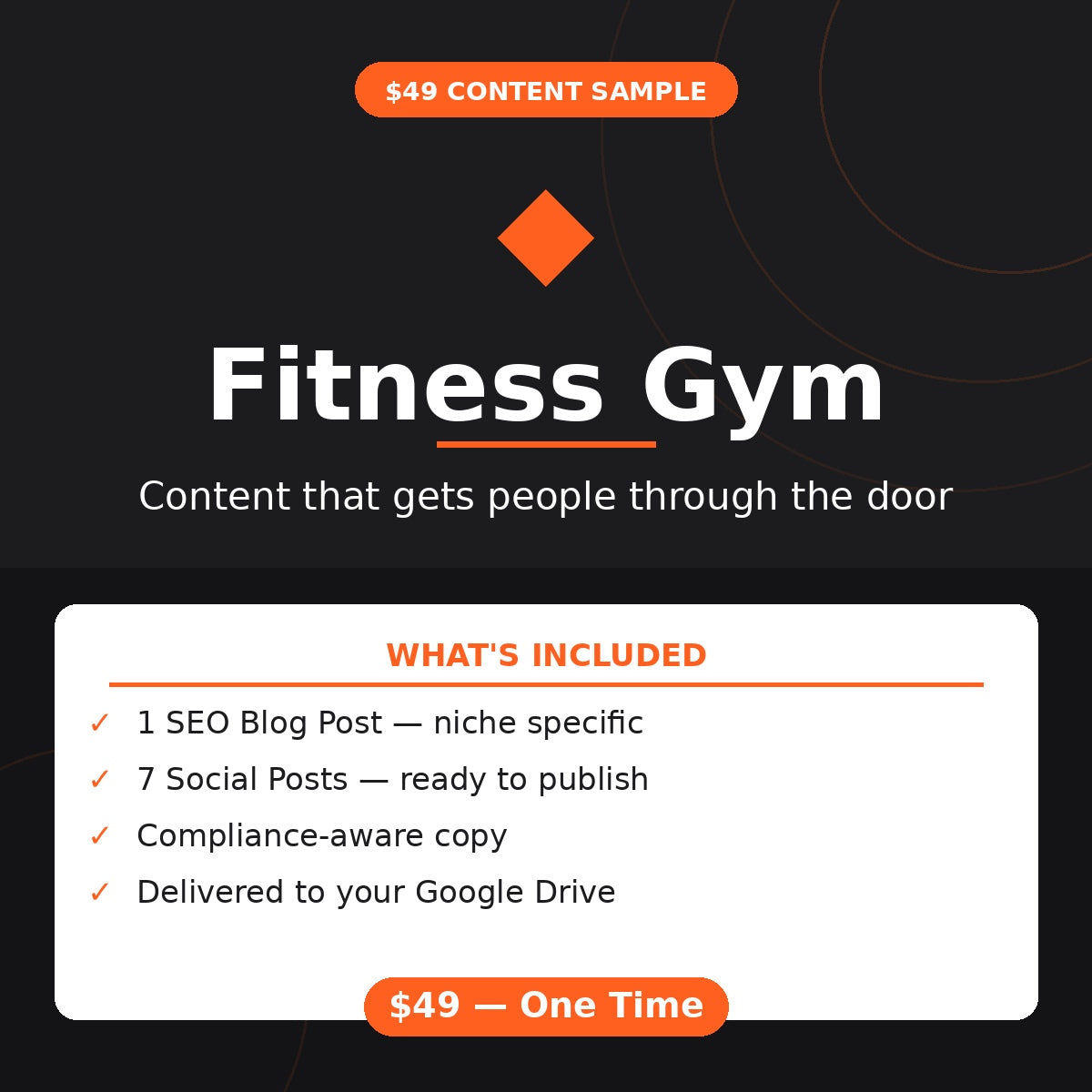Fitness Gym Content Starter — Done-For-You Sample Blog & Social Posts