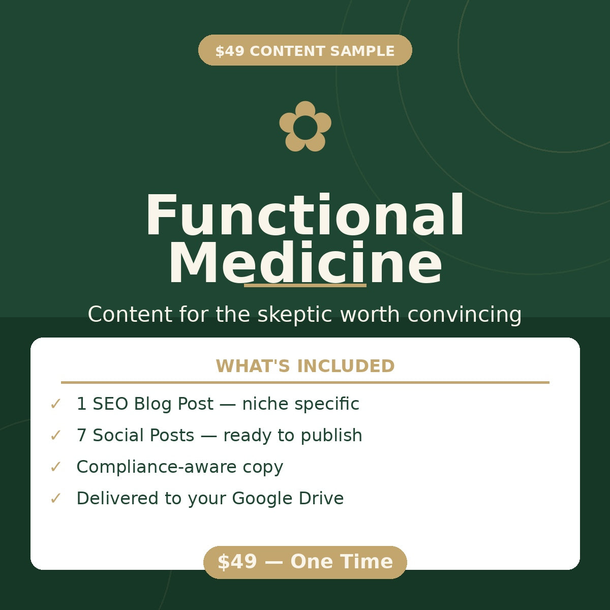 Functional Medicine Content Starter — Done-For-You Sample Blog & Social Posts